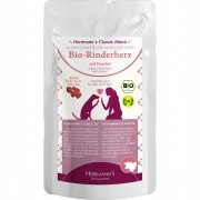 84er-SET Bio Rinderherz mit Fenchel 130g Hund Nassfutter Herrmann
